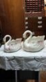 Famiglia di cigni in ceramica – Vintage 