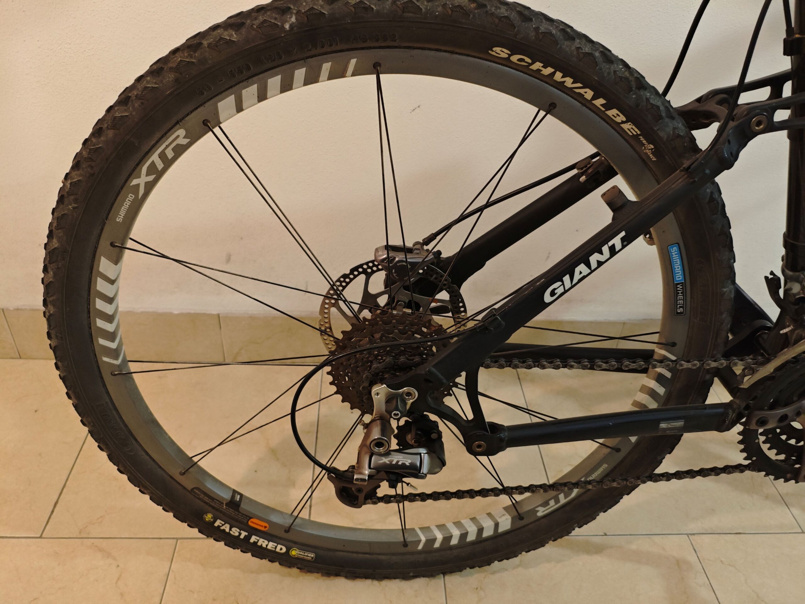Mtb Giant Shimano XTR 26,5 carbonio taglia L