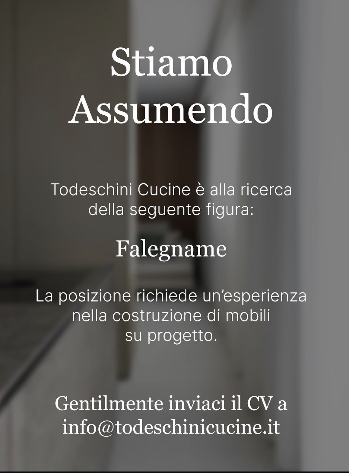 Stiamo assumendo