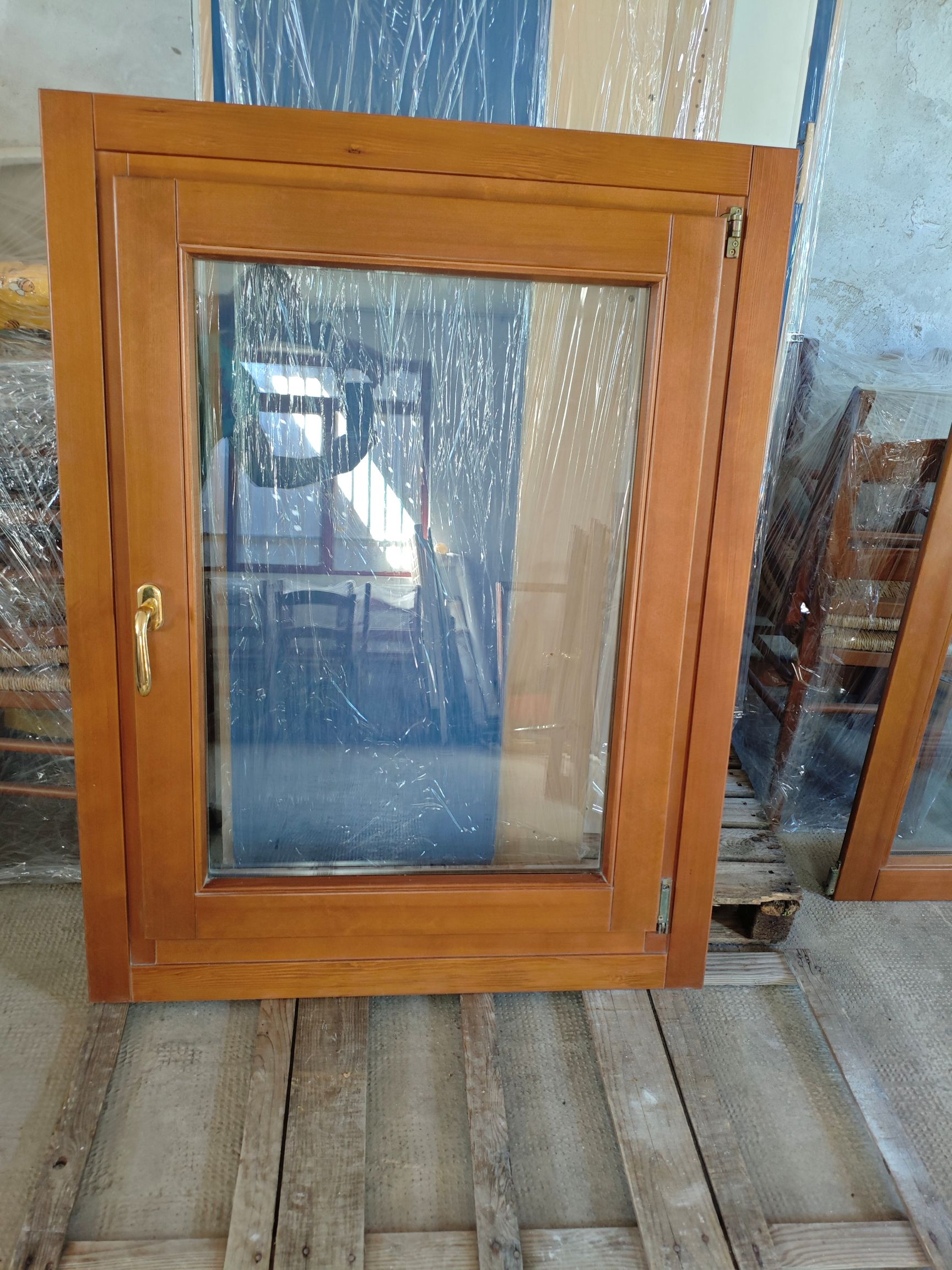finestra doppio vetro legno (4 finestre)
