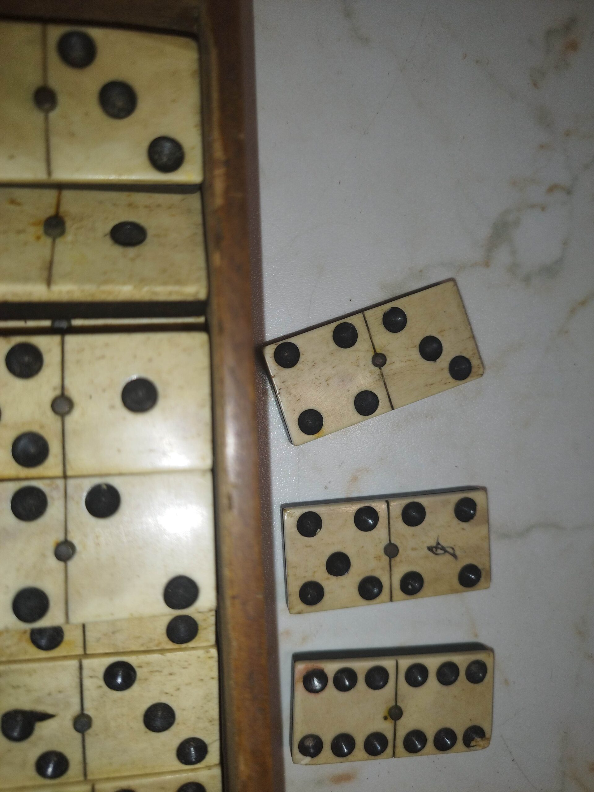 Gioco del domino dei primi del 1800